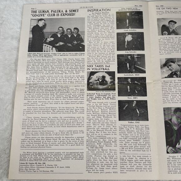 Vintage navy air reserve intercom magazine Linda Vaughn Model Photo Newsletter - Picture 2 of 3